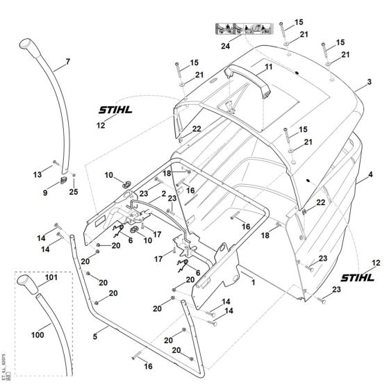 Grass Catcher Bag for Stihl