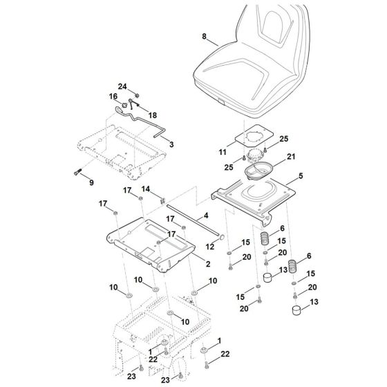 Seat for Stihl RT 5097.1