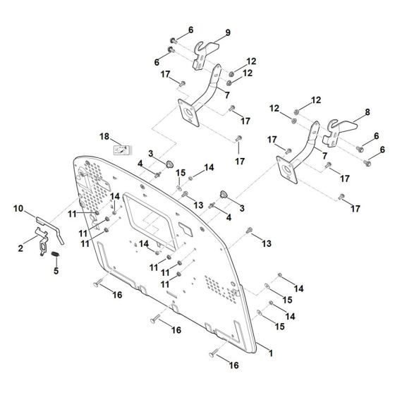 Back Panel for Stihl RT 5097.1