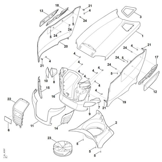Engine Hood for Stihl RT 5097.1 Z