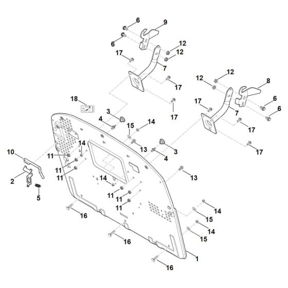 Back Panel for Stihl RT 5097.1 Z