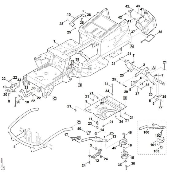 Frame for Stihl RT 5112.1 Z