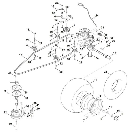 Stihl RT 5112.1 Z Mower Parts