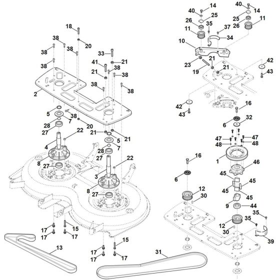 Blade Drive for Stihl Mower
