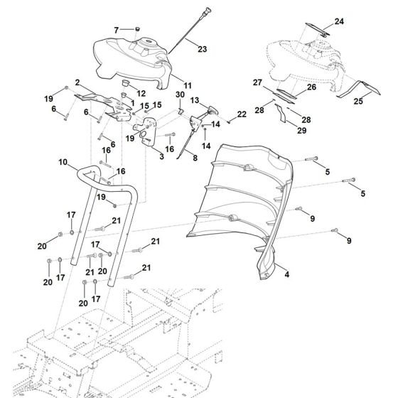 Dashboard for Stihl RT 6112.1 ZL