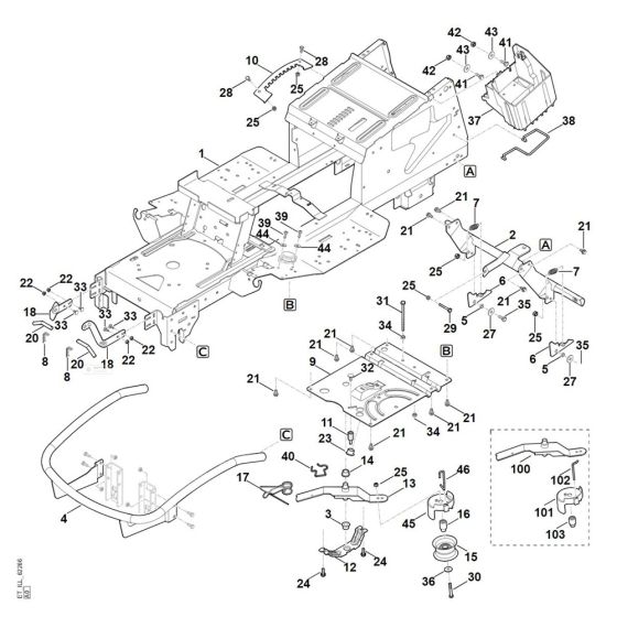Frame for Stihl RT 6127.1 ZL