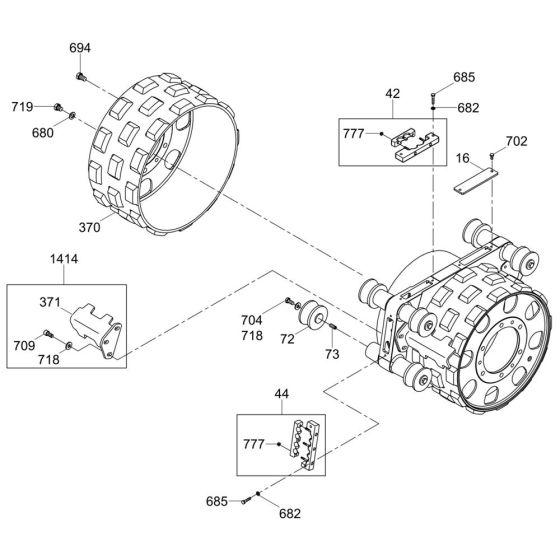 Front Drum Assembly for Wacker