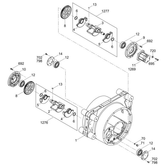 Exciter Assembly for Wacker RT56-SC2