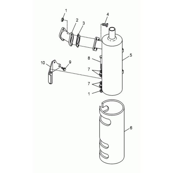 Muffler Assembly for RT560