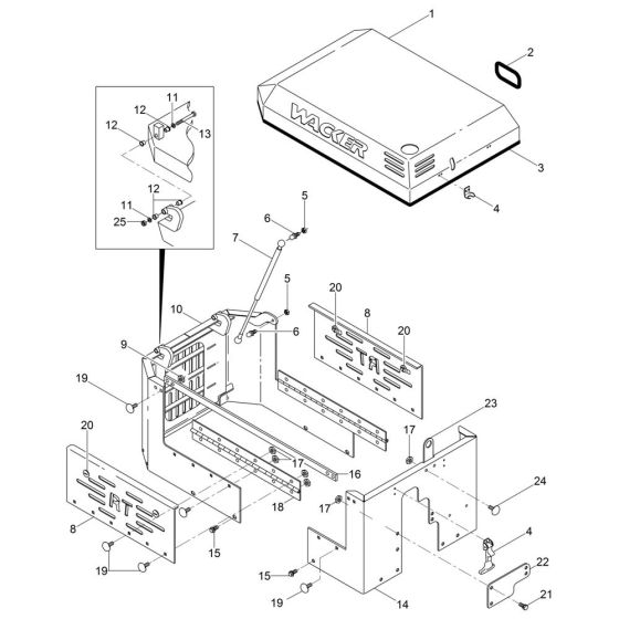 Front Frame for Wacker RT820