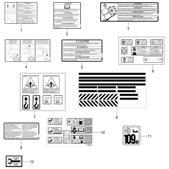 Decals for Wacker RT820