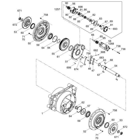 Drum Drive & Brake Assembly
