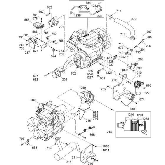 Engine Assembly for Wacker RTL82-SC3