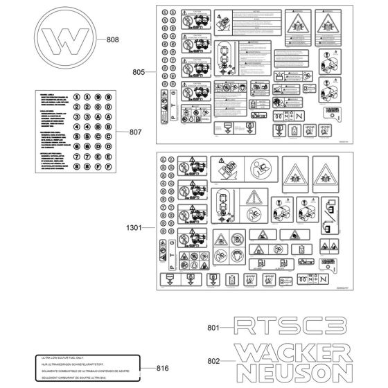 Decals for Wacker RTL82-SC3
