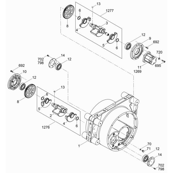 Exciter Assembly for Wacker