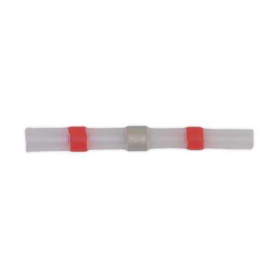 Heat Shrink Butt Connector Solder Terminal 22-18 AWG Red Pack of 25 Sealey Part No. RTSSB25