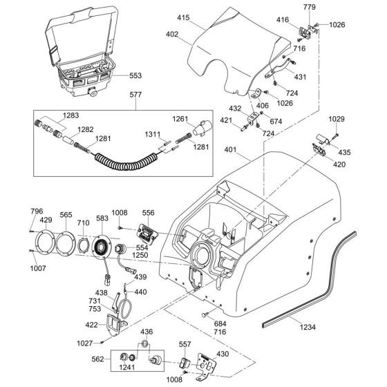 Rear Control Assembly for RTx-SC2