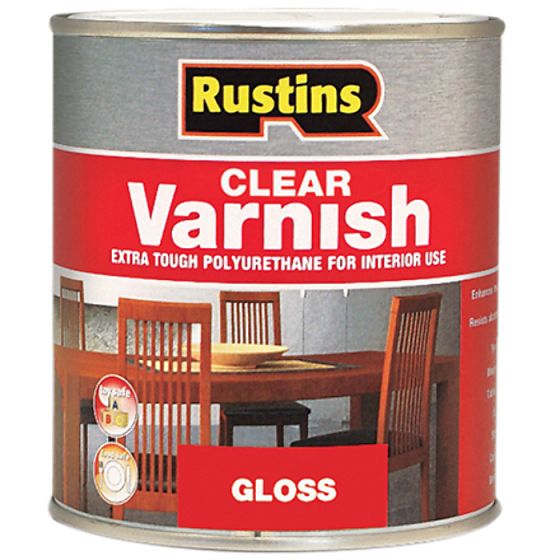 Rustins Polyurethane Clear Varnish is extra tough for all interior woodwork