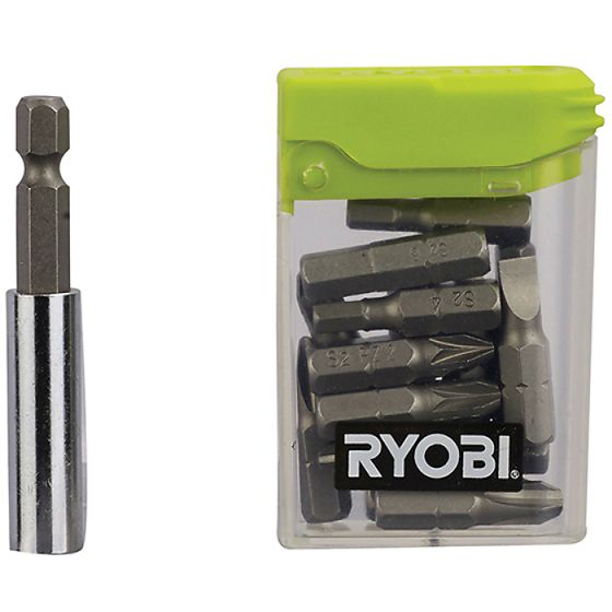 RAK16FP Flat Pack Furniture Screwdriver Bit Set of 16 by Ryobi - 5132002679