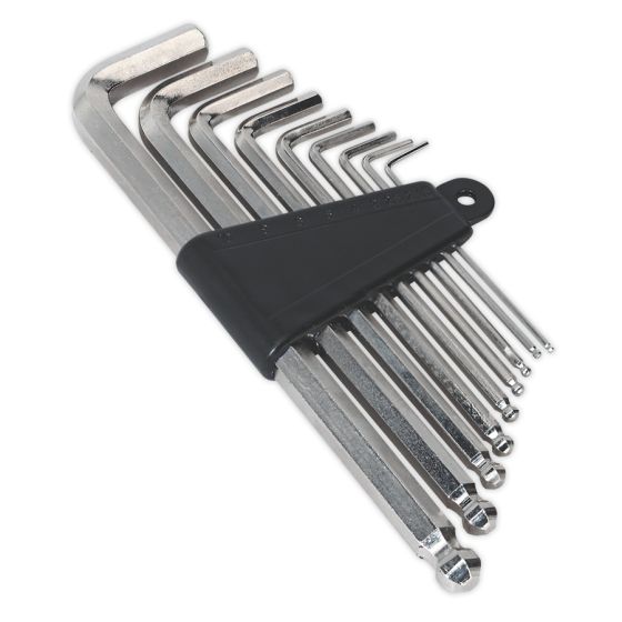 Ball-End Hex Key Set 9pc Metric Sealey Part No. S0494