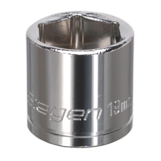 WallDrive Socket 19mm 3/8"Sq Drive Sealey Part No. S0586