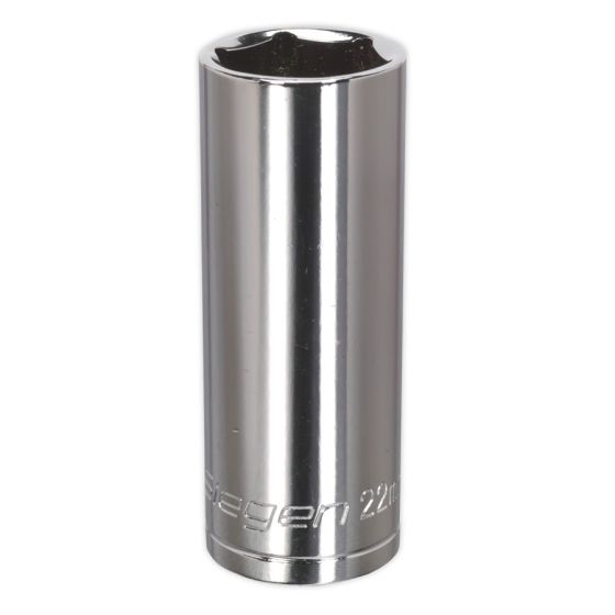 WallDrive Socket 22mm Deep 1/2"Sq Drive Sealey Part No. S0677