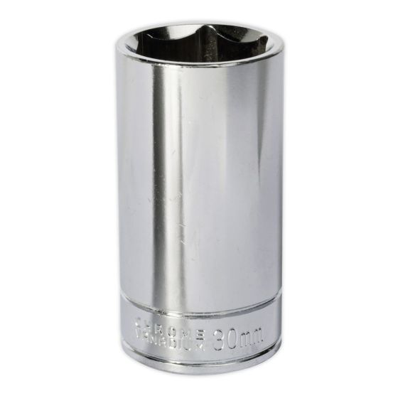 WallDrive Socket 30mm Deep 1/2"Sq Drive Sealey Part No. S0682