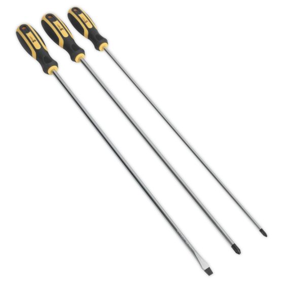 Screwdriver Set 3pc Extra-Long Sealey Part No. S0895