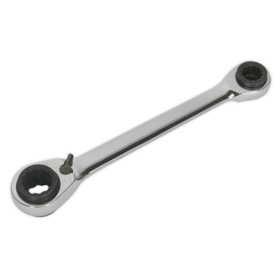 Ratchet Ring Spanner 4-in-1 Reversible Metric Sealey Part No. S0983
