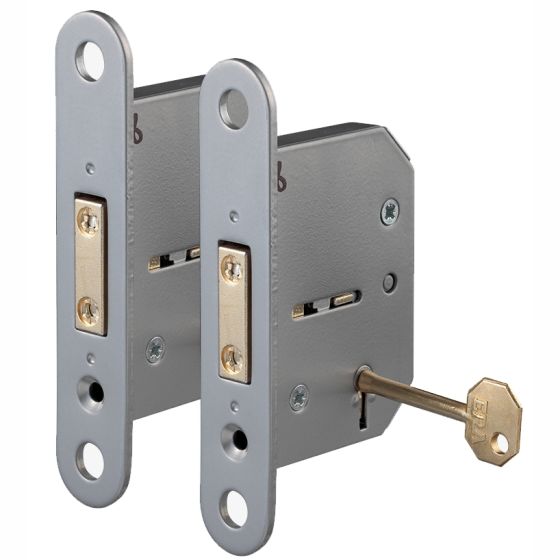 5 Lever Deadbolt Mortice Locks BS 3621:2007 c/w 2x identical keys Twin Pack