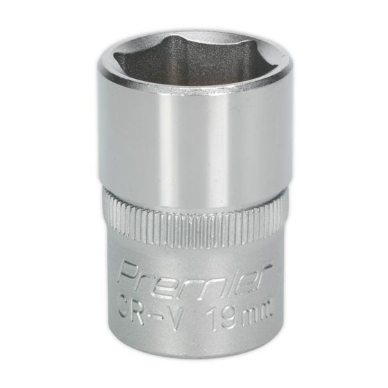 WallDrive Socket 19mm 1/2"Sq Drive Sealey Part No. S1219