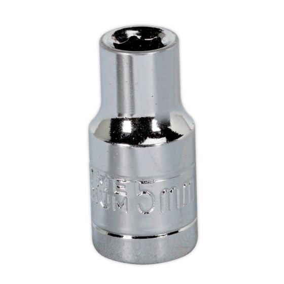 WallDrive Socket 5mm 1/4"Sq Drive Sealey Part No. S1405