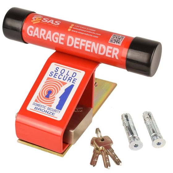 Garage Defender w Padlock & Tarmac Adaptor