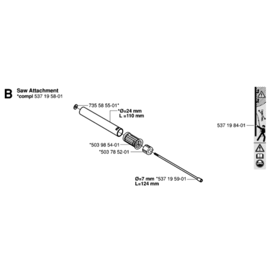 Attachments-1 for Husqvarna Saw Attachment Pole Pruners