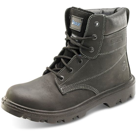 Sherpa Boot 6 Inch Due Density Mid Sole Protection Steel Toe Cap Black 06.5
