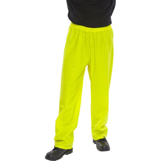 Super B-Dri Over-Trousers Elasticated Waist Studded Ankle Saturn Yellow 3XL