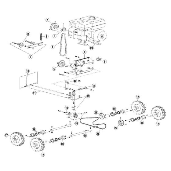 Power Train Assembly for SC18