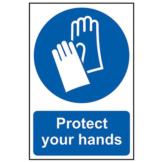 Protect Your Hands - PVC 200 x 300mm by Scan - 23