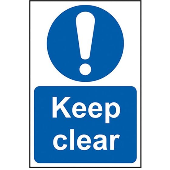 Keep Clear - PVC 200 x 300mm by Scan - 253