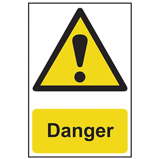 Danger - PVC 200 x 300mm by Scan - 1301