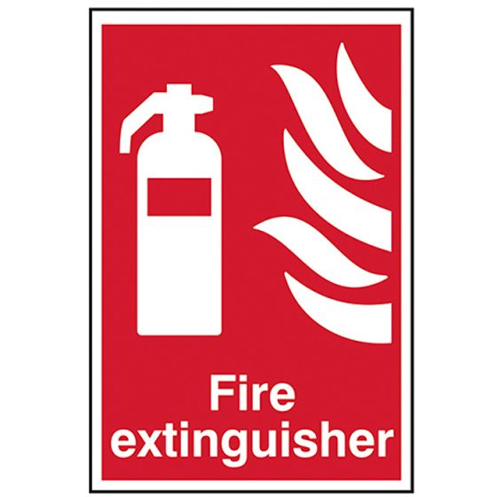 Fire Extinguisher - PVC 200 x 300mm by Scan - 1350