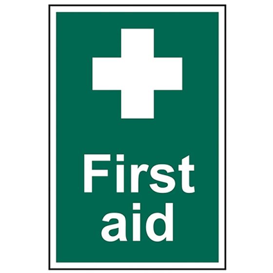 First Aid - PVC 200 x 300mm by Scan - 1550