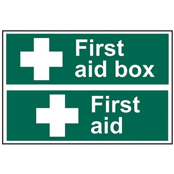 First Aid Box / First Aid - PVC 300 x 200mm by Scan - 1553