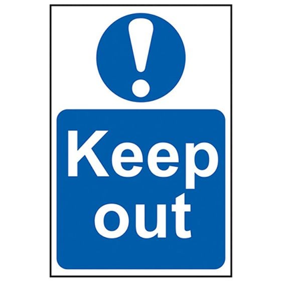 Keep Out - PVC 400 x 600mm by Scan - 4003