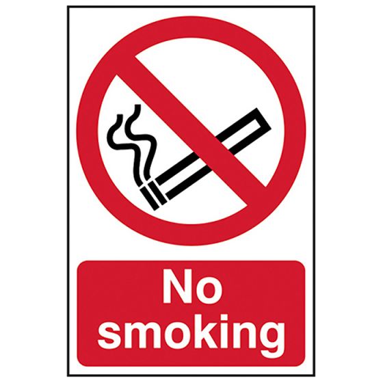 No Smoking - PVC 400 x 600mm by Scan - 4050