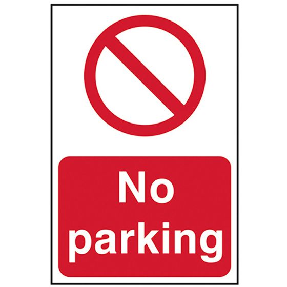 No Parking - PVC 400 x 600mm by Scan - 4051