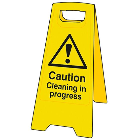 Caution Cleaning In Progress Heavy-Duty A Board by Scan - 4703