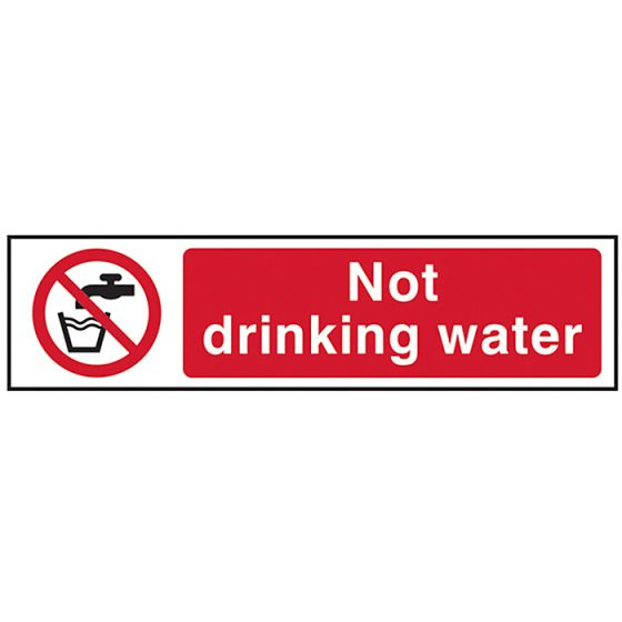 Not Drinking Water - PVC 200 x 50mm by Scan - 5051