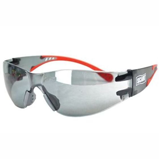 Flexi Wraparound Safety Glasses Scratch / Impact & UV Resistant-Mirror Lens