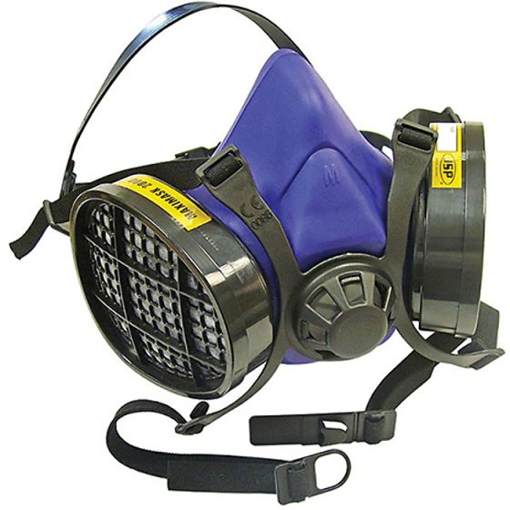 Twin Half Mask Respirator & Cartridges - Available as P2 Dust or A1 Vapours